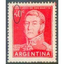 ARGENTINA GJ1039. TIZADO VARIEDAD IMPRESIÓN NO REPETITIVA!!!